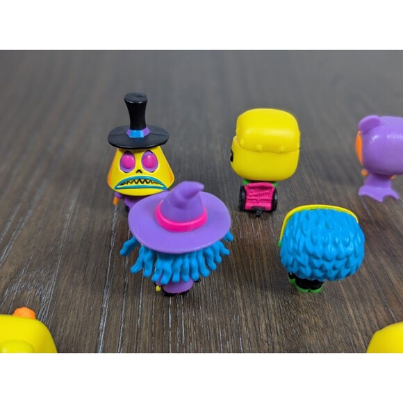 Funko Pop Black Light Nightmare Before Christmas Mini Figurines LOT OF 11 Disney - Picture 9 of 9